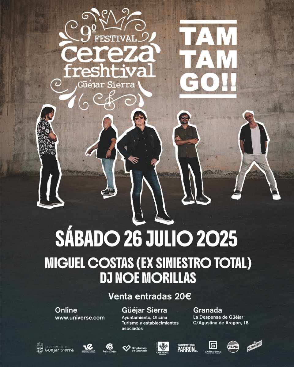 TAM TAM GO EN GÜEJAR SIERRA GRANADA EN EL FESTIVAL CEREZA FRESHTIVAL